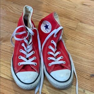 red converse high tops